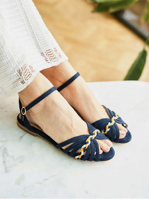 Women's Sandals with a Floral - Printed Upper in Pink for a Feminine Spring Look Women's Sandals with a Floral - Printed Upper in Pink for a Feminine Spring Look Women's Sandals with a Glitter - Coated Strap in Gold for a Sparkly Summer OutfitDaffodil Vegan Suede Braid Detail Sandals | Midnight Blue Women's Sandals with a Floral - Printed Upper in Pink for a Feminine Spring Look Women's Sandals with a Floral - Printed Upper in Pink for a Feminine Spring Look Women's Sandals with a Glitter - Coated Strap in Gold for a Sparkly Summer OutfitDaffodil Vegan Suede Braid Detail Sandals | Midnight Blue