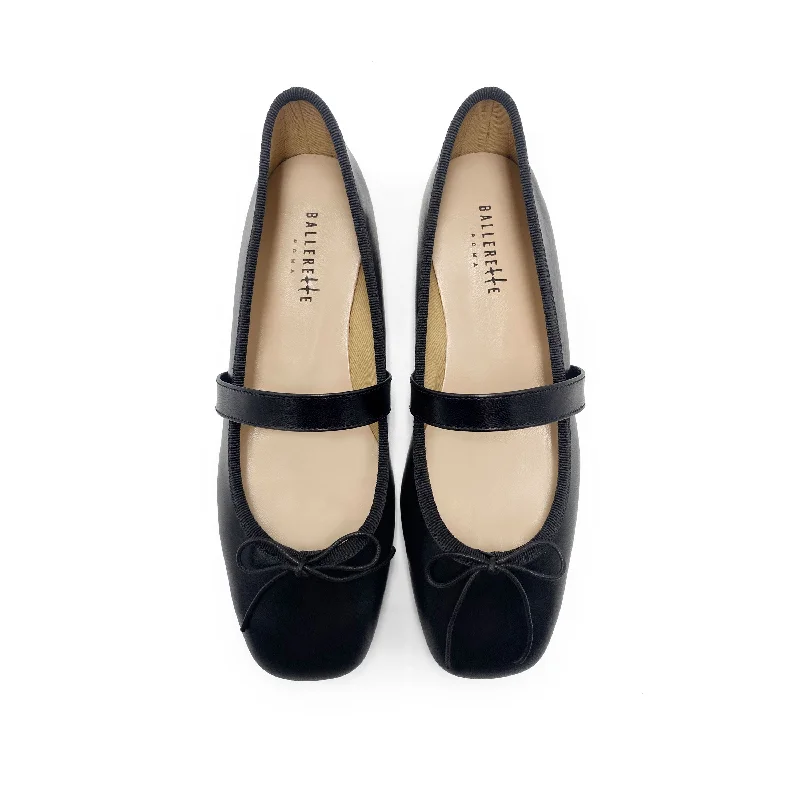 Women's Fur - Lined Ballet Flats in Tan for a Cozy Winter Option Black squared toe leather ballet flats with strap Women's Fur - Lined Ballet Flats in Tan for a Cozy Winter Option Black squared toe leather ballet flats with strap