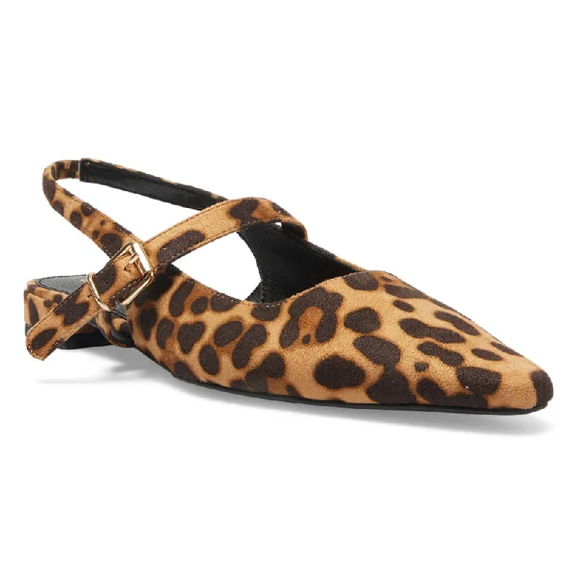Women's Bow - Embellished Ballet Flats with a Platform Sole in Red for Added Height Bianca Flat in Animal Women's Bow - Embellished Ballet Flats with a Platform Sole in Red for Added Height Bianca Flat in Animal
