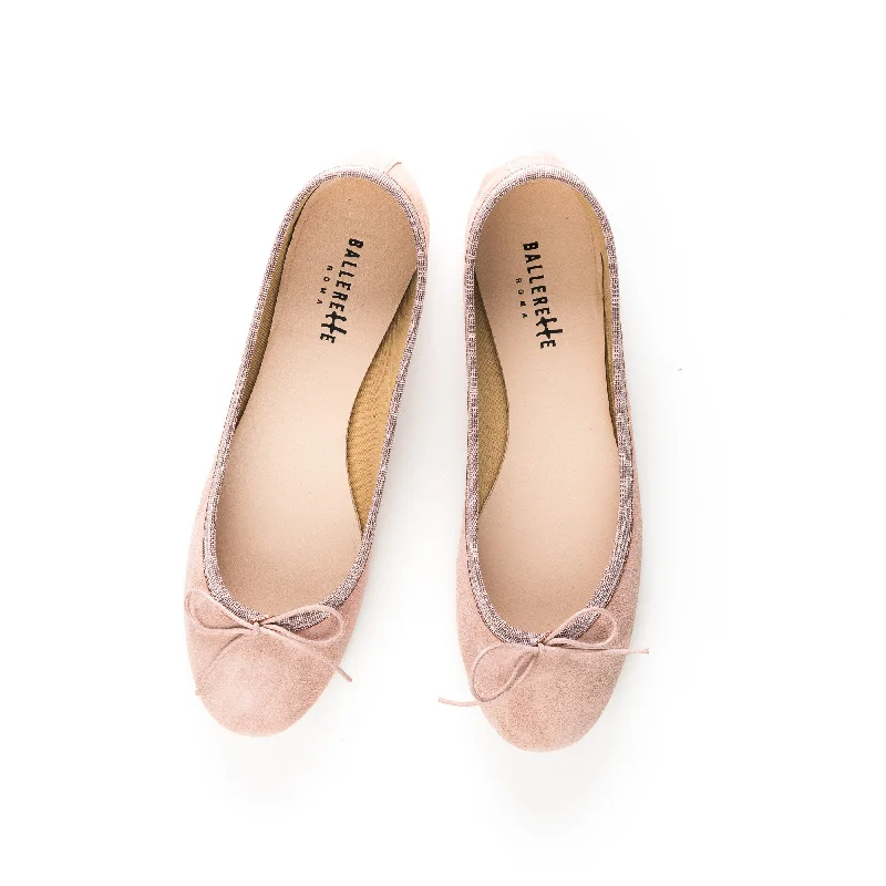 Women's Cashmere - Lined Ballet Flats in Burgundy for Warmth in Cold Weather Pink suede ballet flats Women's Cashmere - Lined Ballet Flats in Burgundy for Warmth in Cold Weather Pink suede ballet flats