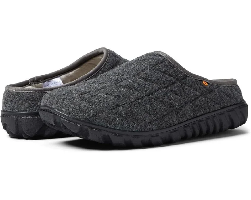 Bogs Snowday II 78889-013 Slippers Women's 7 Charcoal Slip-On Cozy Shoes KHD726