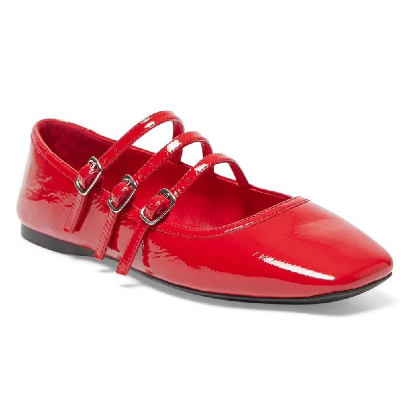 Women's Cashmere - Lined Ballet Flats in Burgundy for Warmth in Cold Weather Millie Flat in Red Patent Women's Cashmere - Lined Ballet Flats in Burgundy for Warmth in Cold Weather Millie Flat in Red Patent