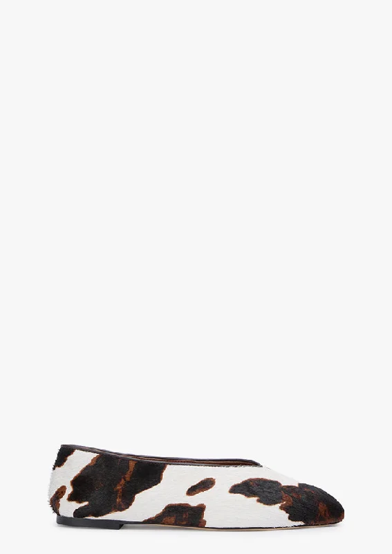 Women's Fur - Lined Ballet Flats in Tan for a Cozy Winter Option Bayley Multi Pony Women's Fur - Lined Ballet Flats in Tan for a Cozy Winter Option Bayley Multi Pony