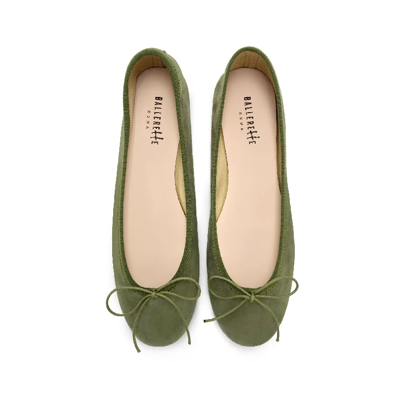 Women's Patent Leather Ballet Flats with Bow Detail in Black for a Classic Look Green suede ballet flats Women's Patent Leather Ballet Flats with Bow Detail in Black for a Classic Look Green suede ballet flats