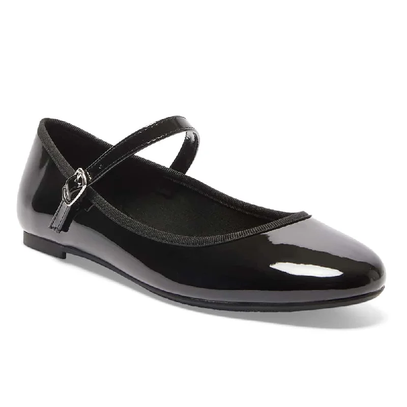 Women's Tassel - Trimmed Ballet Flats in Olive Green for a Trendy Twist Sweet Flat in Black Patent Women's Tassel - Trimmed Ballet Flats in Olive Green for a Trendy Twist Sweet Flat in Black Patent