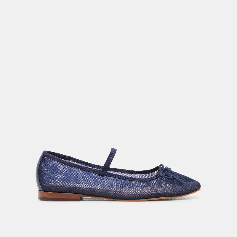 Women's Fur - Lined Ballet Flats in Tan for a Cozy Winter Option CADEL BALLET FLATS NAVY MESH Women's Fur - Lined Ballet Flats in Tan for a Cozy Winter Option CADEL BALLET FLATS NAVY MESH