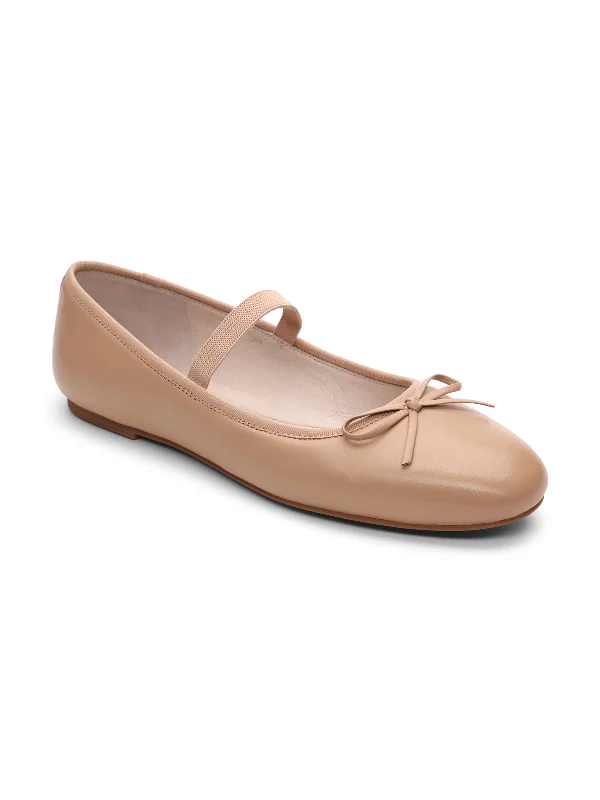 Women's Fur - Lined Ballet Flats in Tan for a Cozy Winter Option Facile Ballet Flat Nude Women's Fur - Lined Ballet Flats in Tan for a Cozy Winter Option Facile Ballet Flat Nude