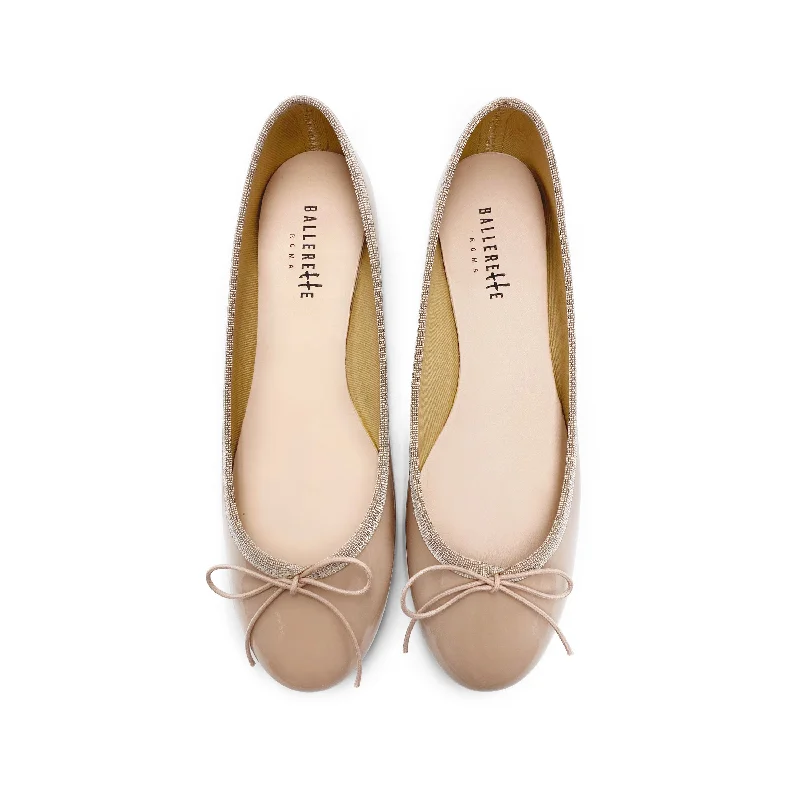 Women's Fur - Lined Ballet Flats in Tan for a Cozy Winter Option Blush pink patent leather ballet flats Women's Fur - Lined Ballet Flats in Tan for a Cozy Winter Option Blush pink patent leather ballet flats