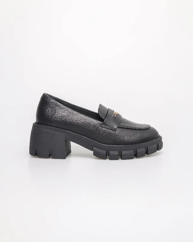 Tomaz NN373 Ladies Chunky Loafers Heels