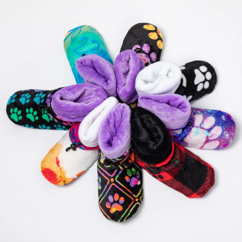 Super Cozy™ Deluxe Paw Non-Slip Toggle Slipper Booties