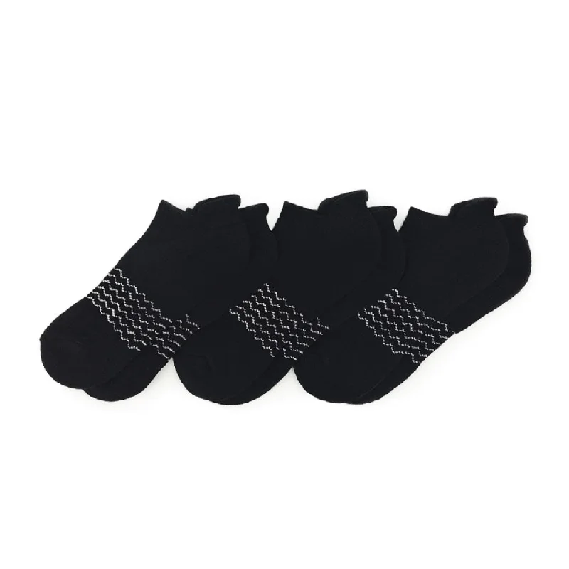 Solid Ankle Sock 3-Pack - Black