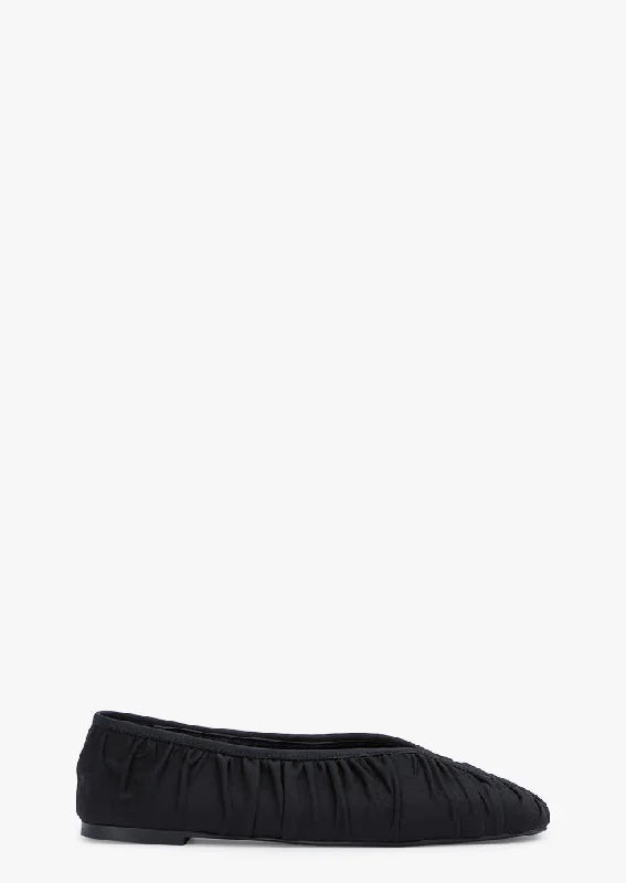 Women's Memory Foam Insole Ballet Flats in Pink for Extra Comfort Becca Black Silk