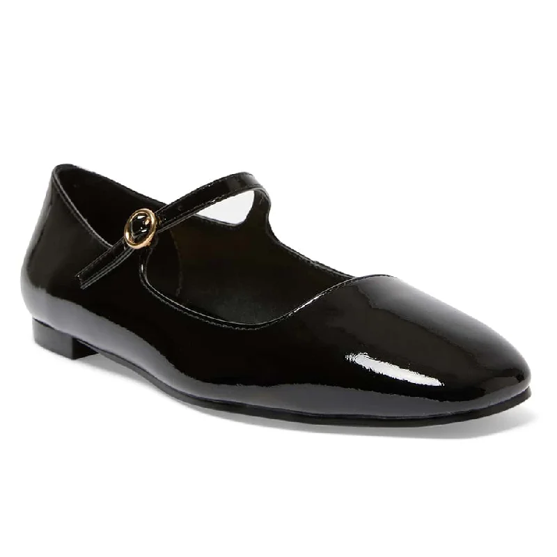 Women's Patent Leather Ballet Flats with Bow Detail in Black for a Classic Look Tottie Flat in Black Patent Women's Patent Leather Ballet Flats with Bow Detail in Black for a Classic Look Tottie Flat in Black Patent