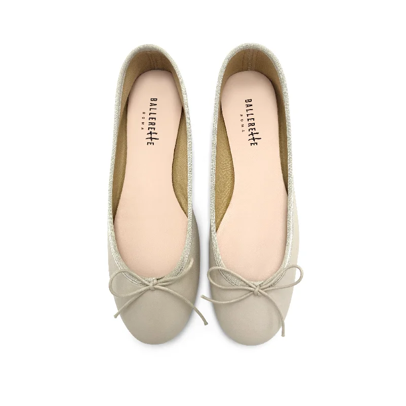 Women's Memory Foam Insole Ballet Flats in Pink for Extra Comfort Beige leather ballet flats Women's Memory Foam Insole Ballet Flats in Pink for Extra Comfort Beige leather ballet flats