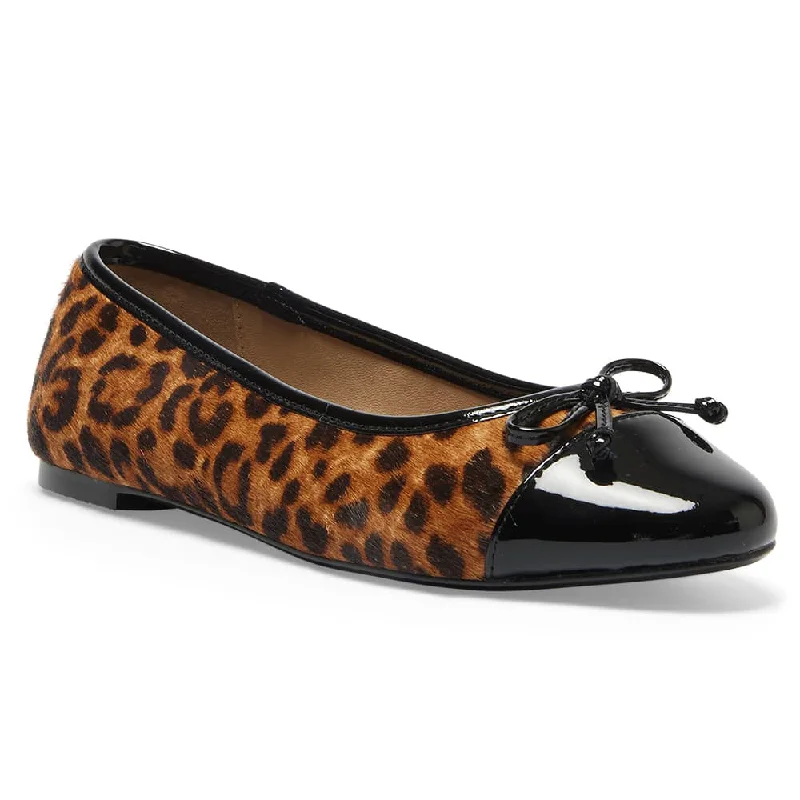 Women's Embroidered Floral Pattern Ballet Flats in White for a Spring - Inspired Outfit Fifi Flat in Black Patent/animal Leather Women's Embroidered Floral Pattern Ballet Flats in White for a Spring - Inspired Outfit Fifi Flat in Black Patent/animal Leather