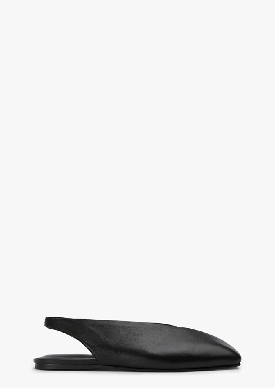 Women's Fur - Lined Ballet Flats in Tan for a Cozy Winter Option Hoop Black Nappa
