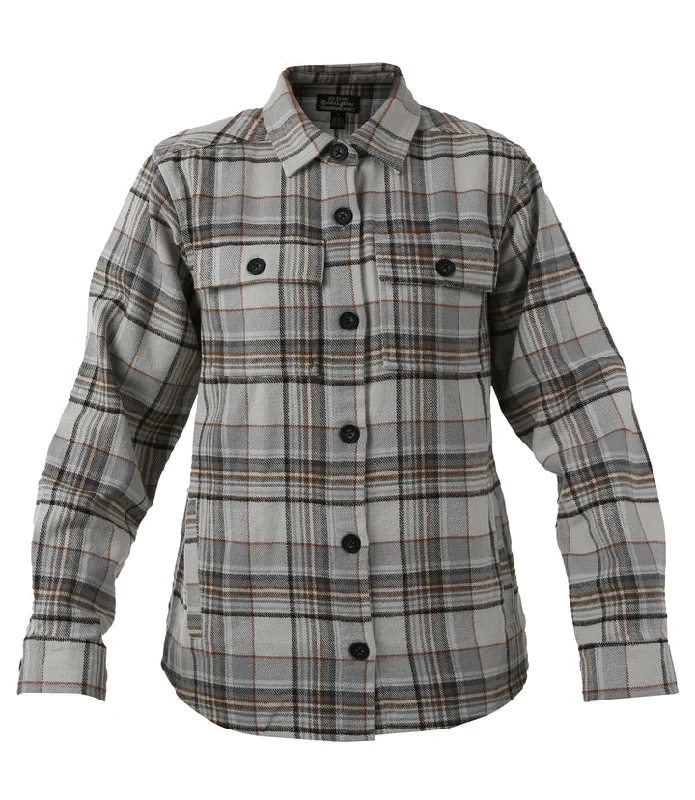 Women's Brawny Shacket - Grey Plaid