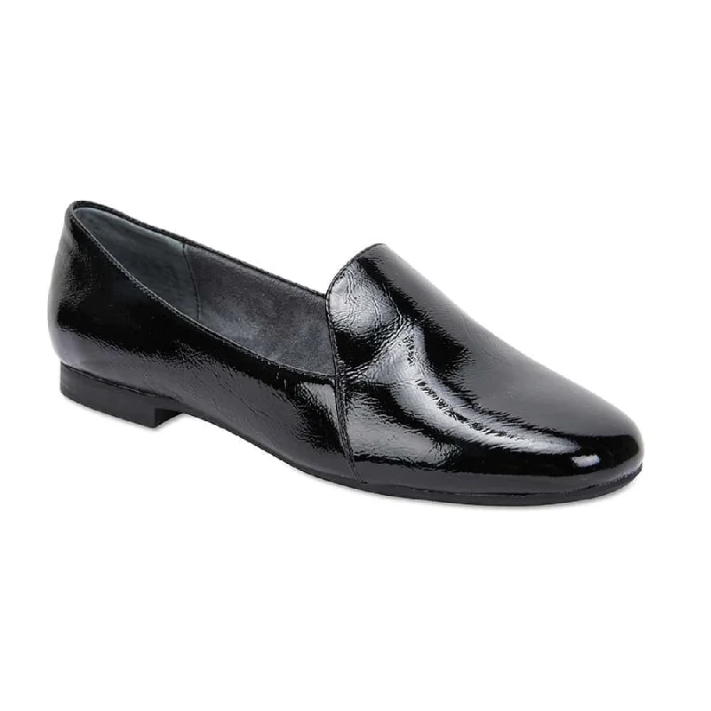 Women's Memory Foam Insole Ballet Flats in Pink for Extra Comfort Castle Flat in Black Patent Women's Memory Foam Insole Ballet Flats in Pink for Extra Comfort Castle Flat in Black Patent
