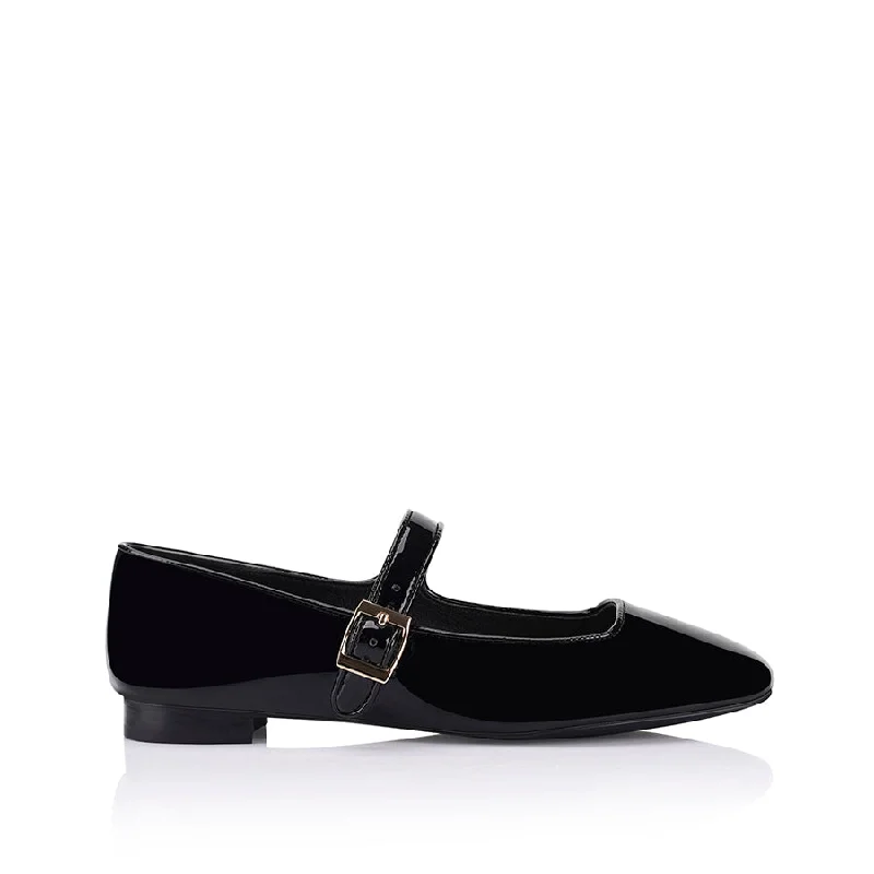 Women's Cashmere - Lined Ballet Flats in Burgundy for Warmth in Cold Weather Eden Mary Jane Flats - Black Patent Women's Cashmere - Lined Ballet Flats in Burgundy for Warmth in Cold Weather Eden Mary Jane Flats - Black Patent