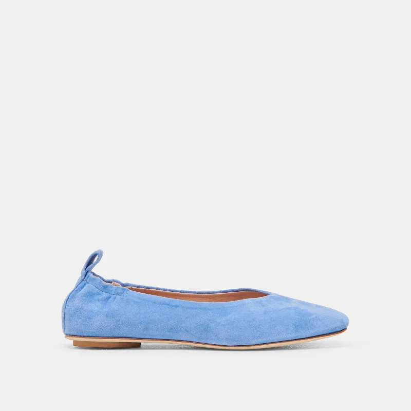 Women's Memory Foam Insole Ballet Flats in Pink for Extra Comfort VINNIE BALLET FLATS DUSTY BLUE SUEDE Women's Memory Foam Insole Ballet Flats in Pink for Extra Comfort VINNIE BALLET FLATS DUSTY BLUE SUEDE