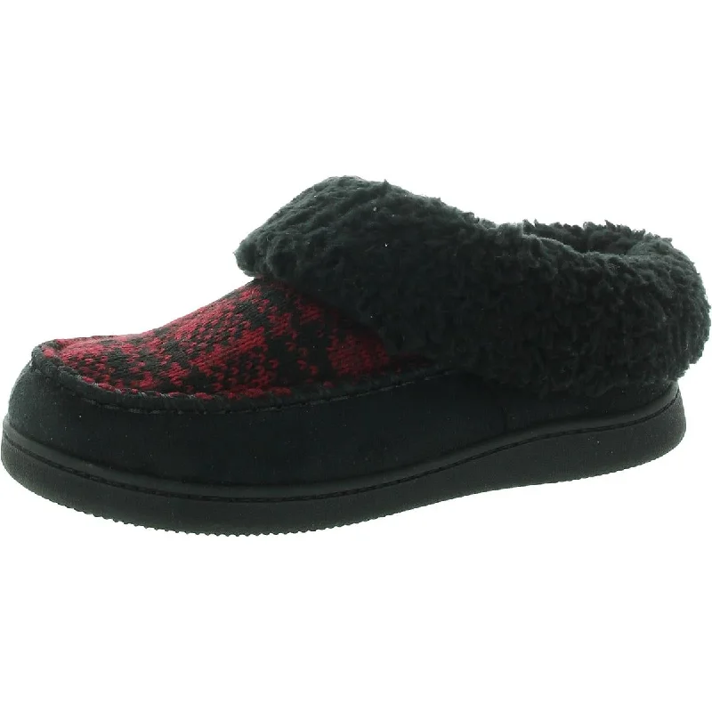 Acetate Womens Memory Foam Faux Suede Bootie Slippers
