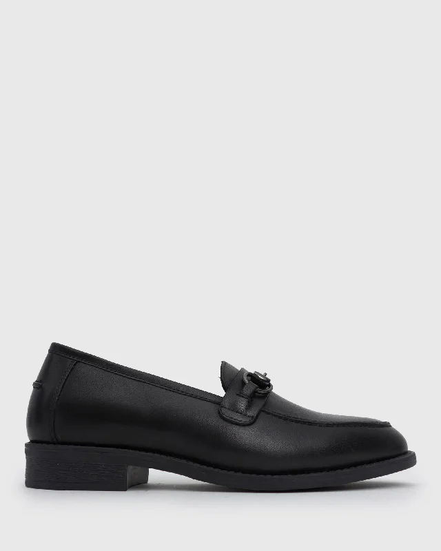 PRE-ORDER ROMY Leather Round Toe Loafers