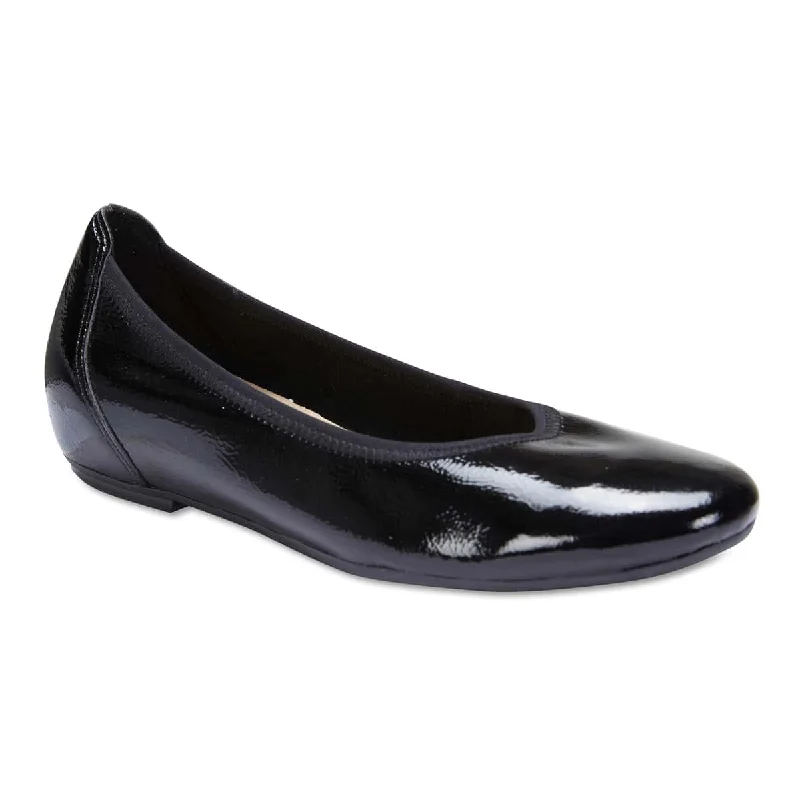 Women's Fur - Lined Ballet Flats in Tan for a Cozy Winter Option Pamper Flat in Black Patent Women's Fur - Lined Ballet Flats in Tan for a Cozy Winter Option Pamper Flat in Black Patent