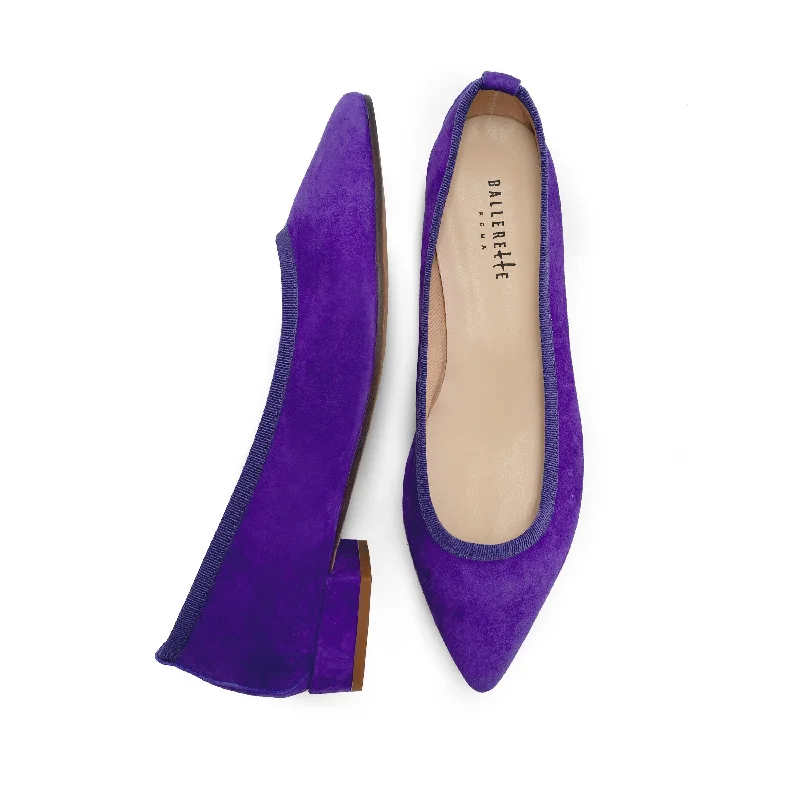 Women's Cashmere - Lined Ballet Flats in Burgundy for Warmth in Cold Weather Pointed toe purple suede ballet flats Women's Cashmere - Lined Ballet Flats in Burgundy for Warmth in Cold Weather Pointed toe purple suede ballet flats