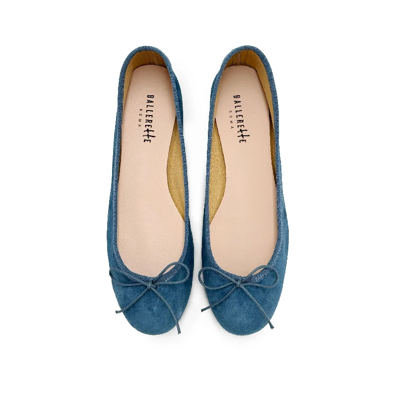Women's Cashmere - Lined Ballet Flats in Burgundy for Warmth in Cold Weather Cerulean blue suede ballet flats Women's Cashmere - Lined Ballet Flats in Burgundy for Warmth in Cold Weather Cerulean blue suede ballet flats