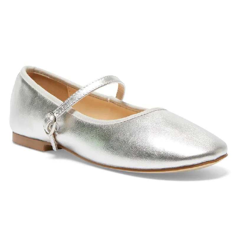 Women's Memory Foam Insole Ballet Flats in Pink for Extra Comfort Molly Flat in Silver Metallic Leather Women's Memory Foam Insole Ballet Flats in Pink for Extra Comfort Molly Flat in Silver Metallic Leather