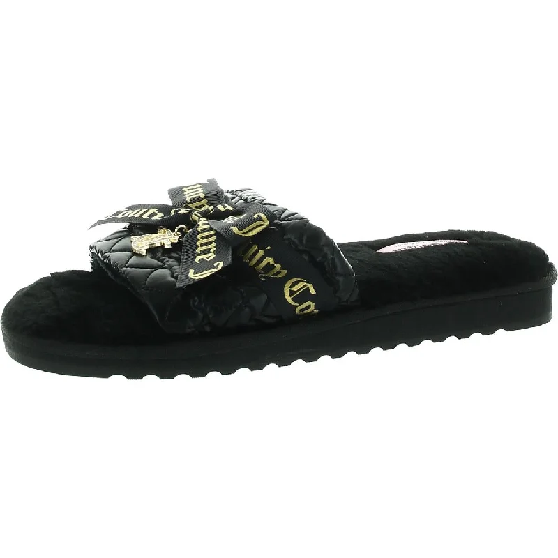 JCHASEN3 Womens Logo Manmade Slide Slippers