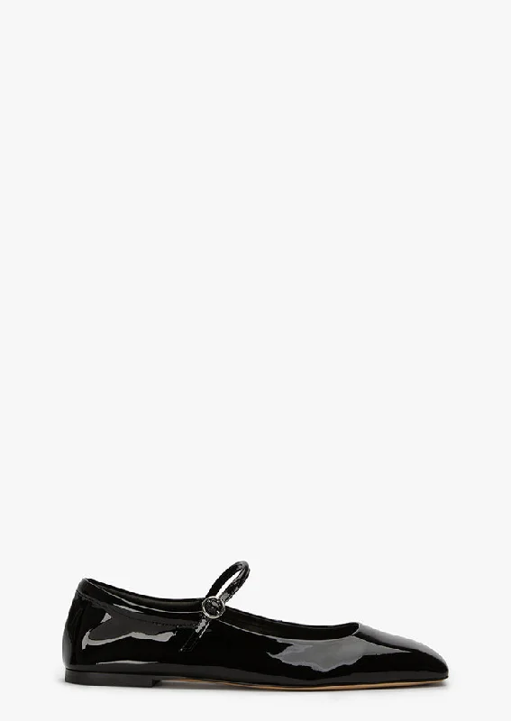 Women's Glitter - Embellished Ballet Flats in Silver for a Sparkly Party Look Bambi Black Patent Women's Glitter - Embellished Ballet Flats in Silver for a Sparkly Party Look Bambi Black Patent