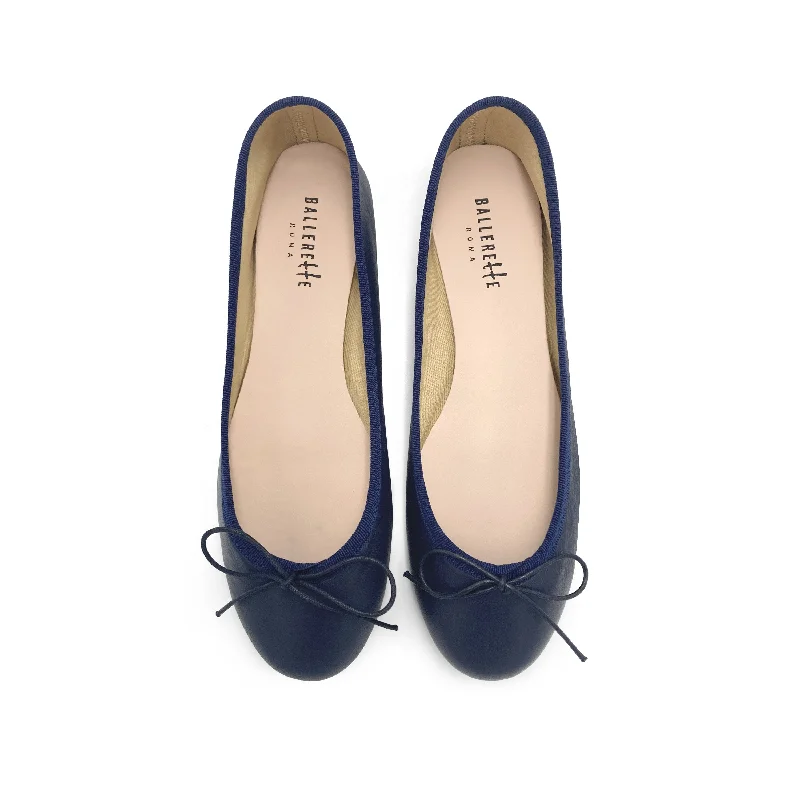 Women's Tassel - Trimmed Ballet Flats in Olive Green for a Trendy Twist Navy blue leather ballet flats Women's Tassel - Trimmed Ballet Flats in Olive Green for a Trendy Twist Navy blue leather ballet flats