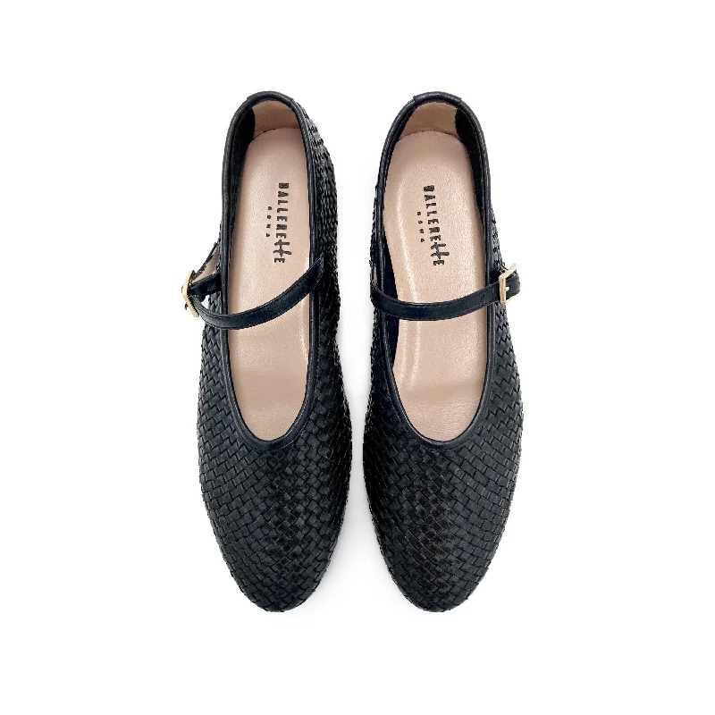 Women's Patent Leather Ballet Flats with Bow Detail in Black for a Classic Look Black High-Cut Handwoven Leather Ballet Flats with Strap Women's Patent Leather Ballet Flats with Bow Detail in Black for a Classic Look Black High-Cut Handwoven Leather Ballet Flats with Strap