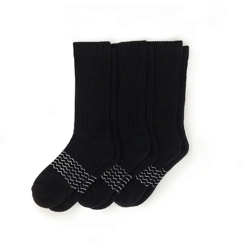 Solid Calf Sock 3-Pack - Black