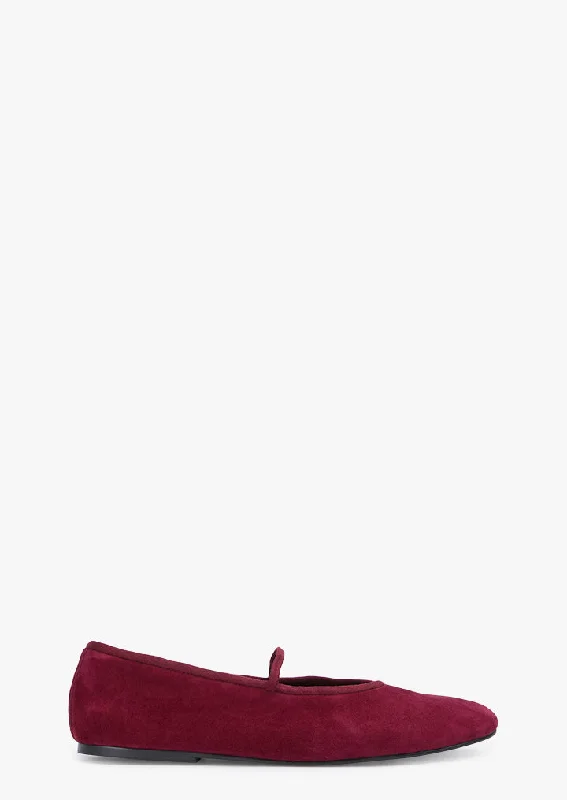 Women's Memory Foam Insole Ballet Flats in Pink for Extra Comfort Martinez Bordeaux Suede Women's Memory Foam Insole Ballet Flats in Pink for Extra Comfort Martinez Bordeaux Suede