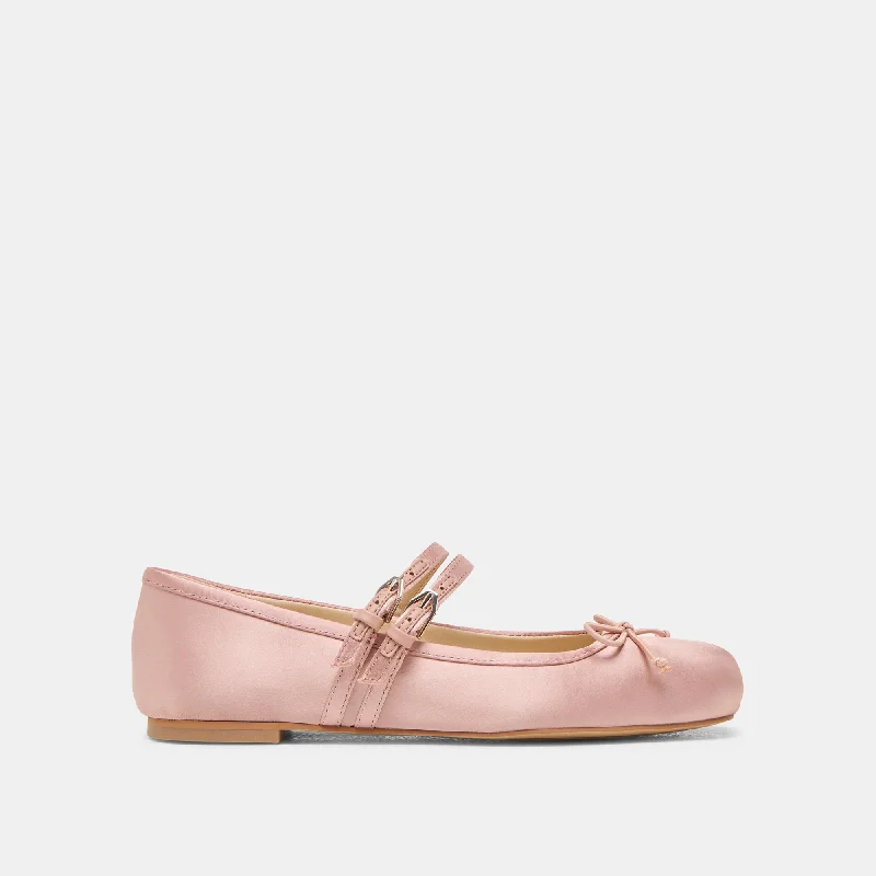 Women's Metallic Foil - Finish Ballet Flats in Gold for a Glamorous Night Out GIBSEN BALLET FLATS BLUSH SATIN Women's Metallic Foil - Finish Ballet Flats in Gold for a Glamorous Night Out GIBSEN BALLET FLATS BLUSH SATIN