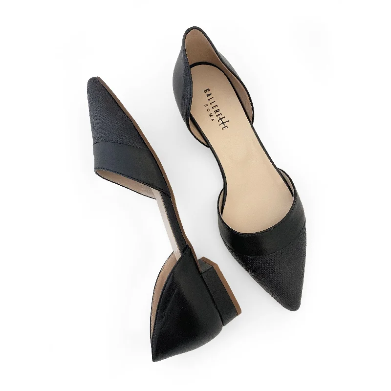 Women's Cashmere - Lined Ballet Flats in Burgundy for Warmth in Cold Weather Black jute d'Orsay ballet flats with black leather details Women's Cashmere - Lined Ballet Flats in Burgundy for Warmth in Cold Weather Black jute d'Orsay ballet flats with black leather details