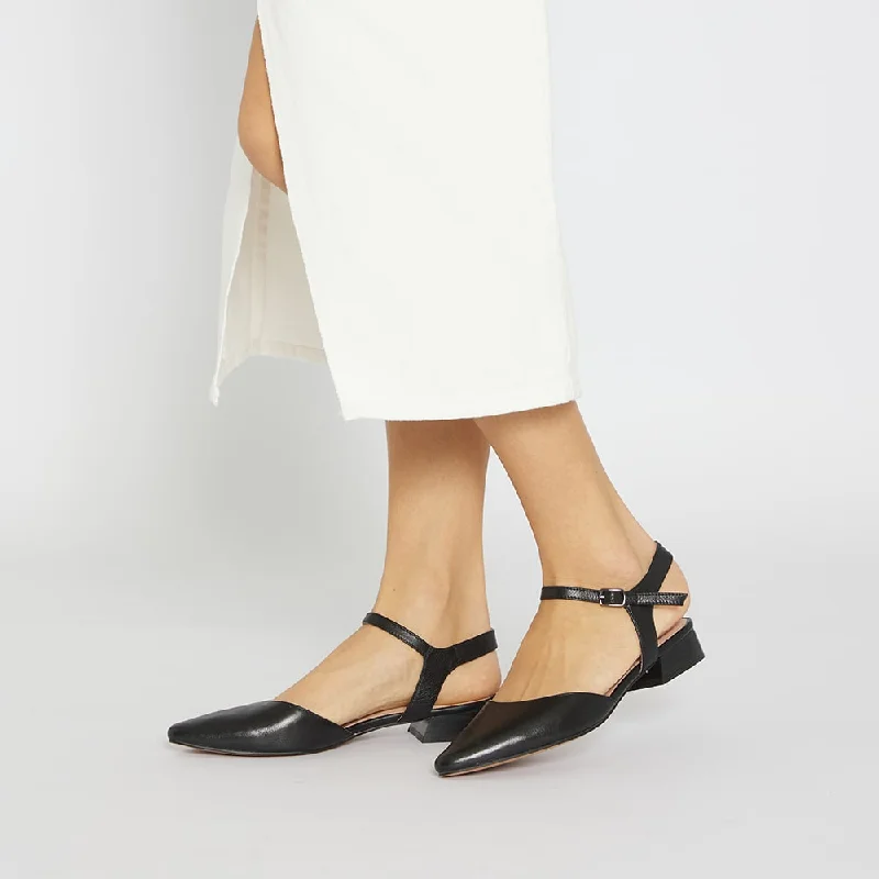 Women's Tassel - Trimmed Ballet Flats in Olive Green for a Trendy Twist Amity Flat in Black Leather Women's Tassel - Trimmed Ballet Flats in Olive Green for a Trendy Twist Amity Flat in Black Leather