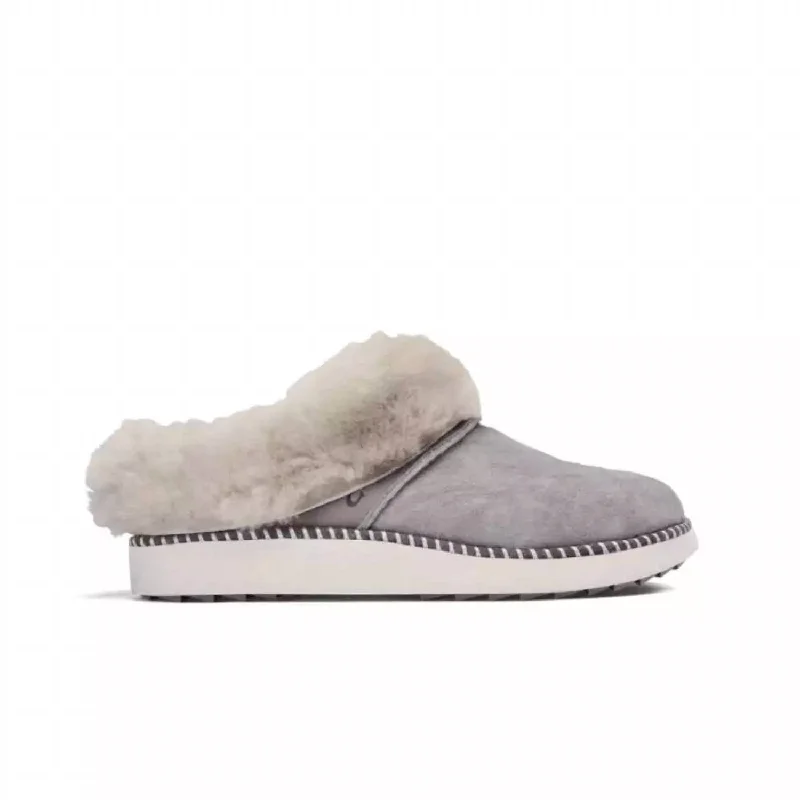 Women's Ku'i Mule Slippers In Fog/mist Grey