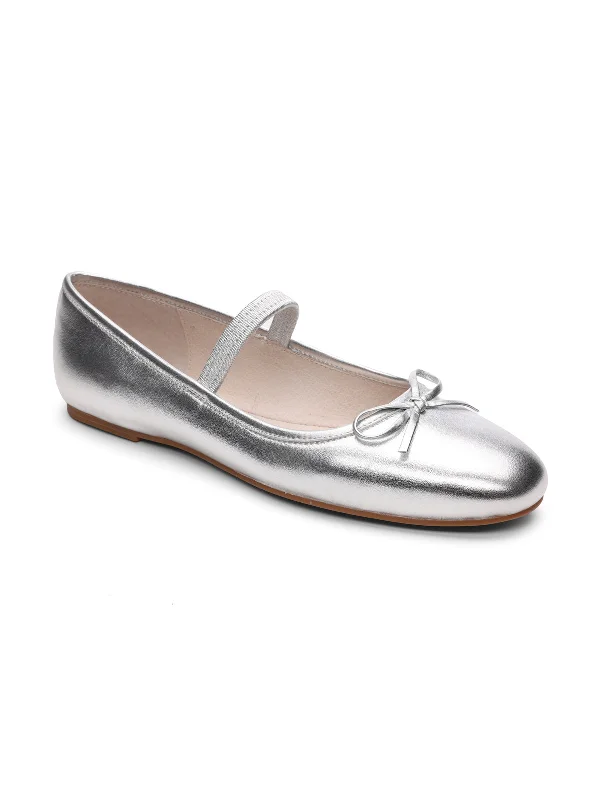 Women's Metallic Foil - Finish Ballet Flats in Gold for a Glamorous Night Out Facile Ballet Flat Silver Women's Metallic Foil - Finish Ballet Flats in Gold for a Glamorous Night Out Facile Ballet Flat Silver