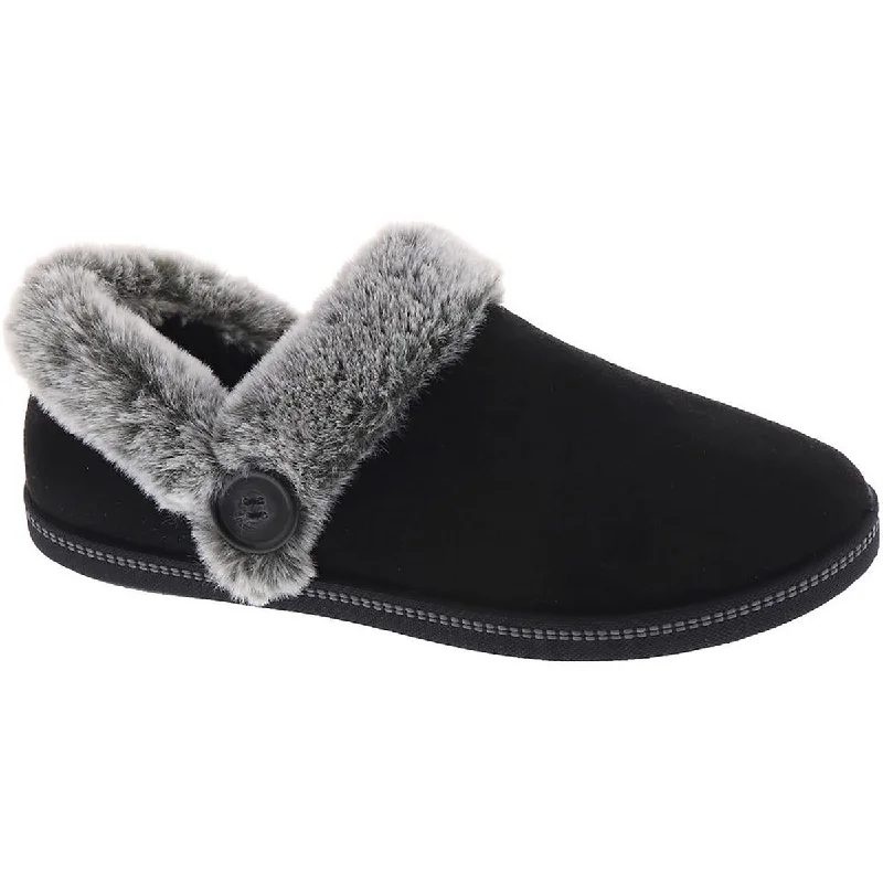 Cozy Campfire Womens Faux Fur Lined Bootie Slippers