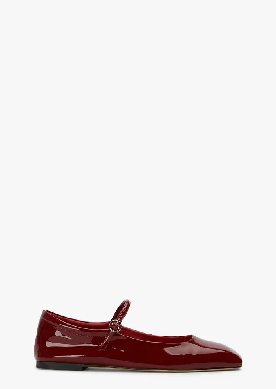 Women's Metallic Foil - Finish Ballet Flats in Gold for a Glamorous Night Out Bambi Bordeaux Patent Women's Metallic Foil - Finish Ballet Flats in Gold for a Glamorous Night Out Bambi Bordeaux Patent
