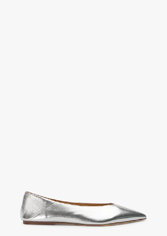 Women's Memory Foam Insole Ballet Flats in Pink for Extra Comfort Joop Silver Shimmer Women's Memory Foam Insole Ballet Flats in Pink for Extra Comfort Joop Silver Shimmer