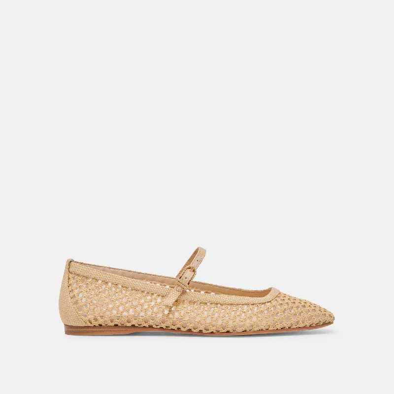 Women's Geometric - Patterned Ballet Flats in Multicolor for a Fashion - Forward Look REYES BALLET FLATS LT NATURAL WOVEN RAFFIA Women's Geometric - Patterned Ballet Flats in Multicolor for a Fashion - Forward Look REYES BALLET FLATS LT NATURAL WOVEN RAFFIA