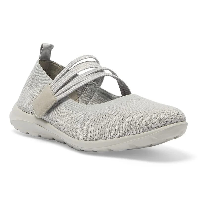 Women's Tassel - Trimmed Ballet Flats in Olive Green for a Trendy Twist Patsy Flat in Light Grey Stretch Women's Tassel - Trimmed Ballet Flats in Olive Green for a Trendy Twist Patsy Flat in Light Grey Stretch