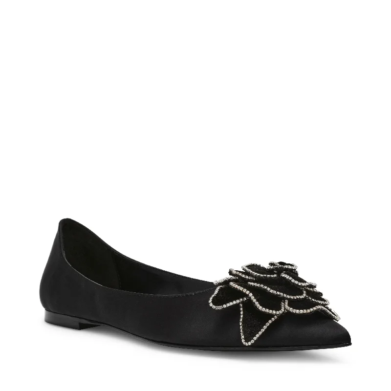 CARNATION BLACK SATIN