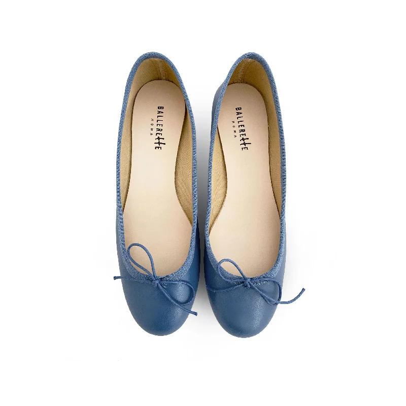 Women's Patent Leather Ballet Flats with Bow Detail in Black for a Classic Look Indigo leather ballet flats Women's Patent Leather Ballet Flats with Bow Detail in Black for a Classic Look Indigo leather ballet flats