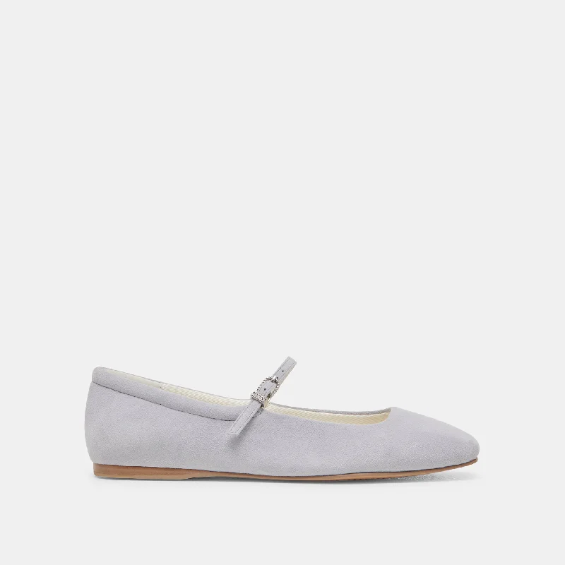 Women's Memory Foam Insole Ballet Flats in Pink for Extra Comfort REYES BALLET FLATS DUSTY BLUE SUEDE Women's Memory Foam Insole Ballet Flats in Pink for Extra Comfort REYES BALLET FLATS DUSTY BLUE SUEDE