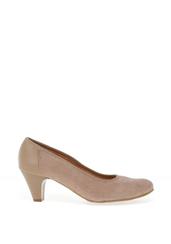 Women's charcoal gray stiletto heel pumps for a neutral yet stylish option Bioeco By Arka Patterned Suede Heeled Shoe, Nude Women's charcoal gray stiletto heel pumps for a neutral yet stylish option Bioeco By Arka Patterned Suede Heeled Shoe, Nude